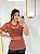 Blusa T-shirt Tule Cor Terra Cota - Imagem 1