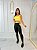 Conjunto Legging Vivo+Top Alça Reta Cor Preto+Amarelo bb - Imagem 6