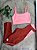 Conjunto Legging Vivo+Top Alça Reta Cor Telha+Salmão - Imagem 1