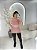 Blusa Mulet Arrastão Poliamida Cor Rosé - Imagem 1