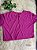 Blusa Croped Tule Cor Fuschia - Imagem 1