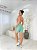 Conjunto Short Bolso+Top Alça Reta Cor Verde Menta+Rosa BB - Imagem 3
