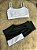 Conjunto Short Bolso+Top Alça Reta Cor Preto+Branco - Imagem 1