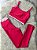 Conjunto Canelado Poliamida+Top Bicolor Cor Sortido - Imagem 2