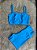 Conjunto Short Crossfit + Top Camilla Cor Azul Céu - Imagem 1