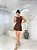 Vestido Beach Tennis Cor Marrom+Capuccino - Imagem 3