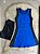 Vestido Beach Tennis Cor Azul Royal+Preto - Imagem 1