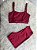 Conjunto Short Crossfit + Top Camilla Cor Marsala - Imagem 1