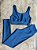 Conjunto legging basica + Top Clarisse Cor Azul Petróleo - Imagem 1