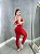 Conjunto Legging Básica+ Top Alça Reta Cor Vermelho - Imagem 5