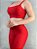 Conjunto Legging Básica+ Top Alça Reta Cor Vermelho - Imagem 3