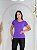 Blusa de Manga Mulet Cor Roxo Médio - Imagem 1