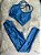Conjunto Legging Bolso+Top Ana Cor Azul Petroleo - Imagem 1