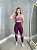 Conjunto Legging Lary+Top Tiras Cor Roxo Uva+Orquidea - Imagem 1