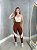Conjunto Legging Lary+Top Tiras Cor Cobre+Off - Imagem 3