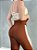 Conjunto Legging Lary+Top Tiras Cor Cobre+Off - Imagem 2