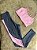 Conjunto Legging Lary+Top Tiras Cor Cinza+Rosa BB - Imagem 1