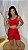 Conjunto Short Meia Coxa+ Top Clarisse Cor Vermelho - Imagem 4