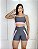 Conjunto Short Aline+Top Alça Reta Cor Cinza+Rosa BB - Imagem 1