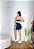Conjunto Short Aline+Top Alça Reta Cor Azul Marinho+Off - Imagem 2