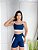 Conjunto Short Aline+Top Alça Reta Cor Azul Marinho+Off - Imagem 5
