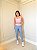 Conjunto Ariane Legging+Top Bicolor Cor Azul Celeste+Rosa BB - Imagem 3