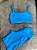 Conjunto Short Bolso+Top Alça Reta Cor Azul Céu - Imagem 1