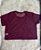 Blusa Croped Tule Cor Marsala - Imagem 1