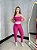 Conjunto Tamires Legging+ Top Bicolor Cor Rosa Fuschia+ Rosa BB - Imagem 3