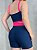 Conjunto Tamires Short+ Top Bicolor Cor Azul Marinho+Rosa Neon - Imagem 6