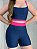 Conjunto Tamires Short+ Top Bicolor Cor Azul Marinho+Rosa Neon - Imagem 5