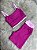 Conjunto Tamires Short+ Top Bicolor Cor Rosa Fuschia+Rosa BB - Imagem 1
