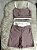 Conjunto Tamires Short+ Top Bicolor Cor Cappucino+Off - Imagem 1