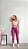 Conjunto Legging Vivo+Top Alça Reta Cor Rosa Fuschia+Rosa BB - Imagem 2