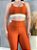 Conjunto Athena Legging+Top Cor Terra Cota+Off - Imagem 1