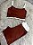 Conjunto Tamires Short+ Top Bicolor Cor Cobre+Off - Imagem 1