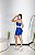 Conjunto Tamires Short+ Top Bicolor Cor Azul Royal+Azul BB - Imagem 1