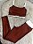 Conjunto Tamires Legging+ Top Bicolor Cor Cobre+Off - Imagem 1