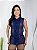 Blusa Colete Arrastão com Ziper Poliamida Cor Azul Marinho - Imagem 1