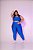 Conjunto Legging Básica Plus Size+ Top Alça Larga Cor Azul Royal - Imagem 1