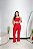 Conjunto Legging Flare+ Top Alça Reta Cor Vermelho - Imagem 1