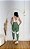 Conjunto Legging Flex+Top Cor Verde Oliva+Branco - Imagem 3