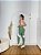 Conjunto Legging Flex+Top Cor Verde Oliva+Branco - Imagem 5