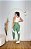 Conjunto Legging Flex+Top Cor Verde Oliva+Branco - Imagem 4