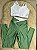 Conjunto Legging Força+Top Cor Verde Oliva+Branco - Imagem 1