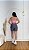 Conjunto Short Bolso+Top Alça Reta Cor Cinza+Rosa BB - Imagem 3