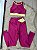 Conjunto Energia Legging+Top Cor Rosa Fuschia+Amarelo Manteiga - Imagem 1