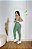 Conjunto Energia Legging+Top Cor Verde Oliva+Branco - Imagem 2