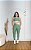 Conjunto Energia Legging+Top Cor Verde Oliva+Branco - Imagem 4