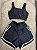 Conjunto Short Vibe+Top Cor Preto+Off - Imagem 1